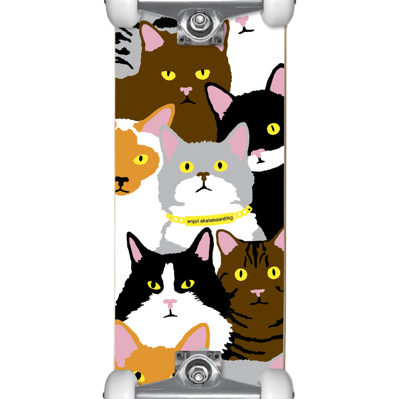 Enjoi Cat Collage Youth FP Complete Skateboard 7.0 Enjoi Cat Collage Youth FP Complete Skateboard 7.0