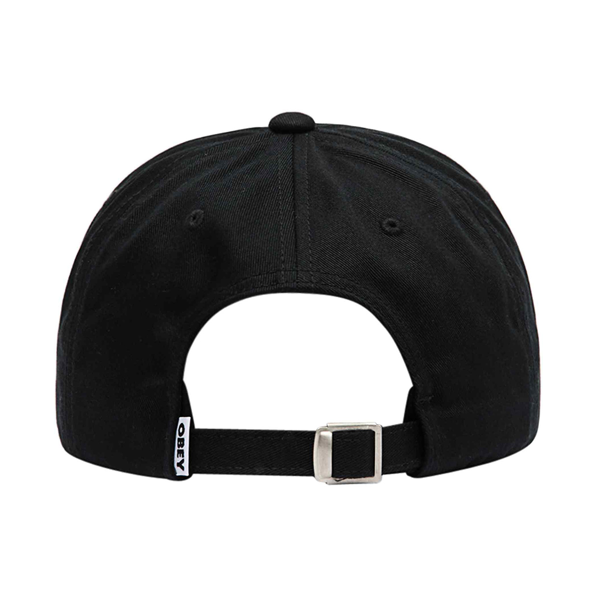 Obey Bold Curve 6 Panel Cap Black