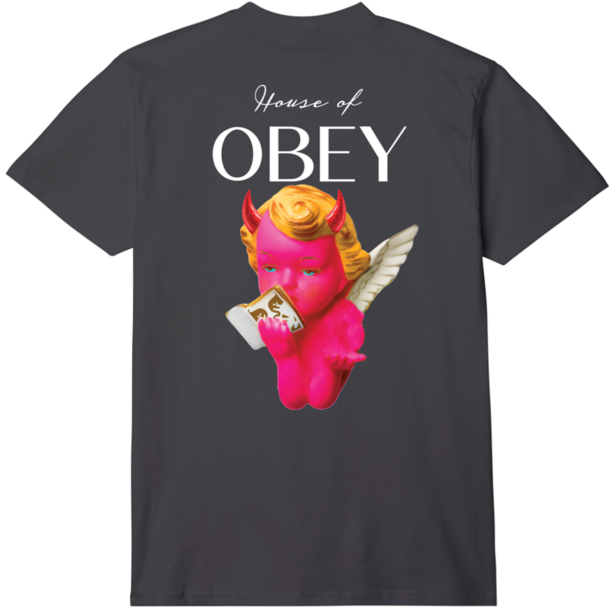 Obey House Of Obey T-Shirt Black Obey House Of Obey T-Shirt Black