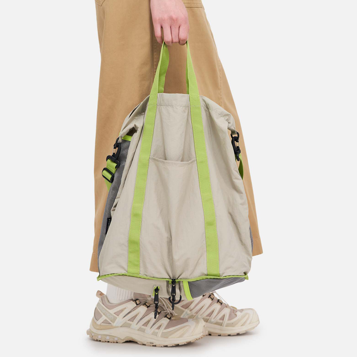 Gramicci Nylon Packable Explorer Tote Bag Dune Gramicci Nylon Packable Explorer Tote Bag Dune
