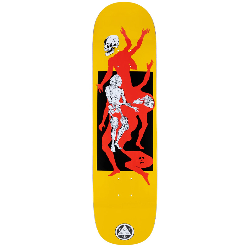 Welcome The Magician on Big Bunyip Skateboard Deck Yellow 8.5