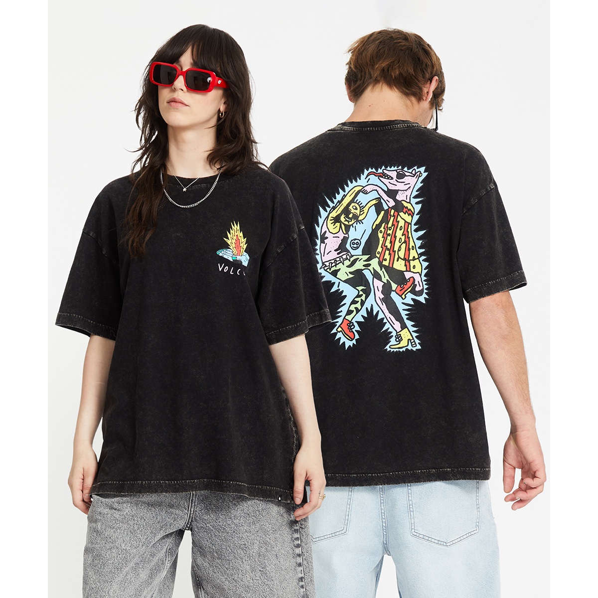 Volcom Bob Mollema 1 T-Shirt Light Acid Black Volcom Bob Mollema 1 T-Shirt Light Acid Black