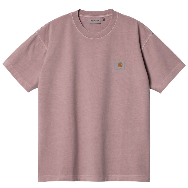 Carhartt WIP Vista T-Shirt Glassy Pink Garment Dyed Carhartt WIP Vista T-Shirt Glassy Pink Garment Dyed