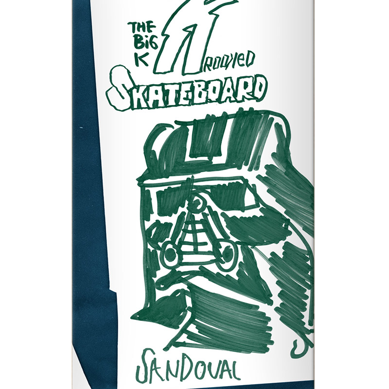 Krooked Sandoval Empire Skateboard Deck 8.5 Krooked Sandoval Empire Skateboard Deck 8.5