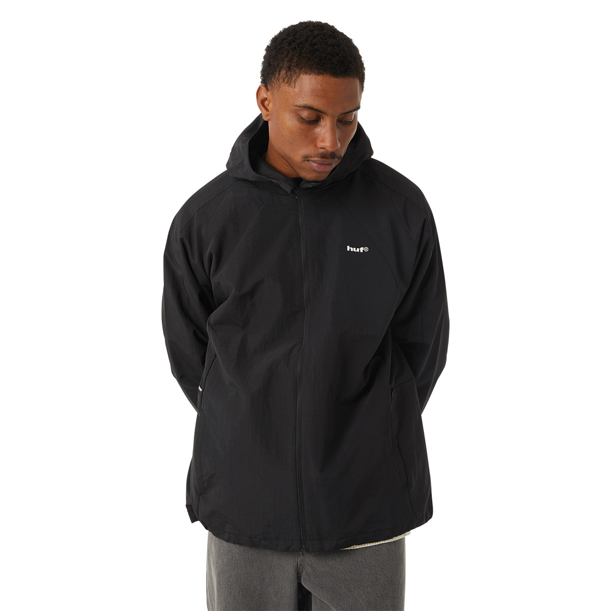 HUF Set Shell Jacket Blackout HUF Set Shell Jacket Blackout