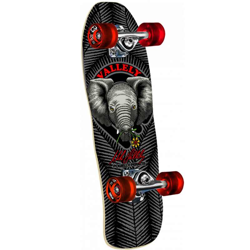 Powell Peralta MINI Vallely Baby Elephant Complete Cruiser Black 8.0