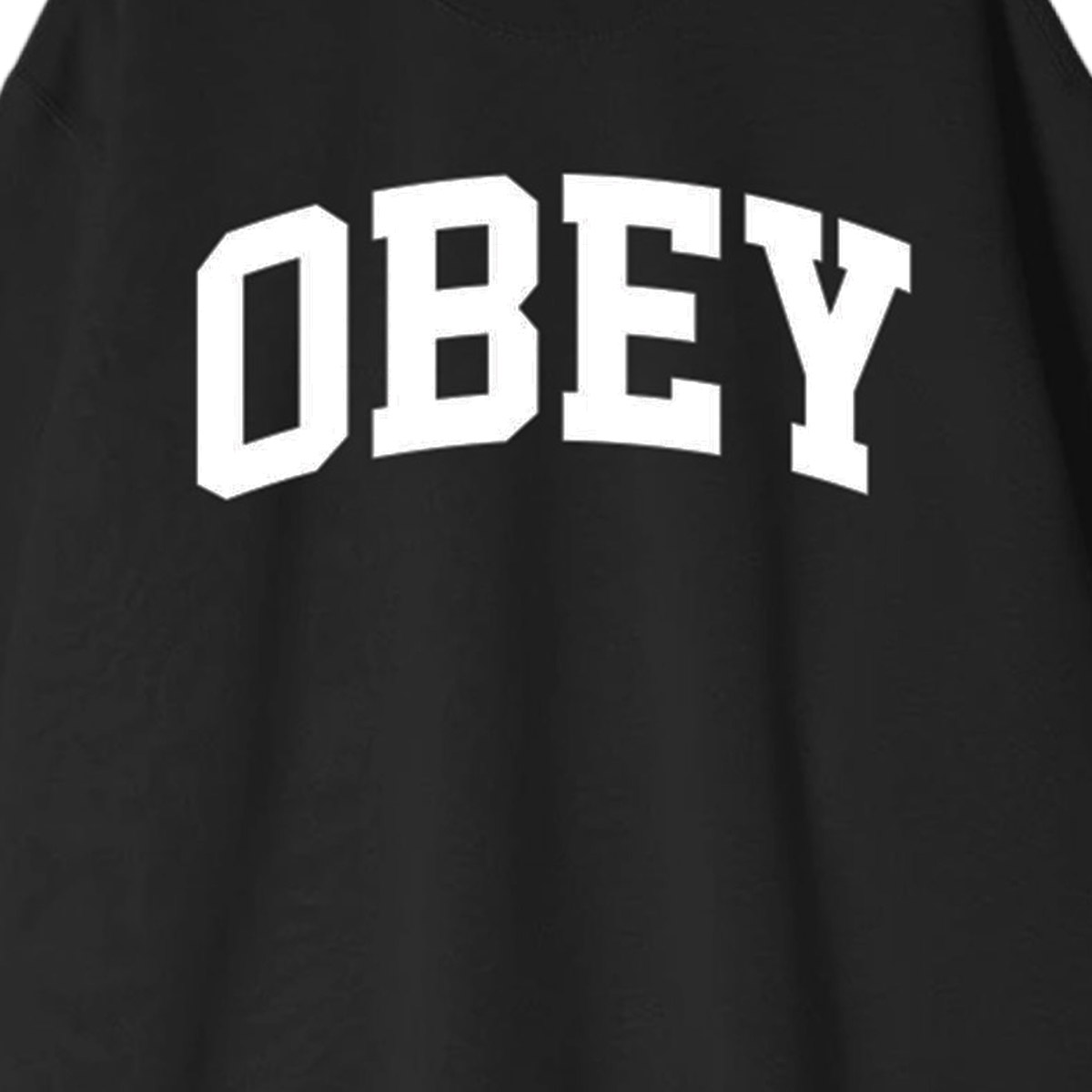 Obey Collegiate Crewneck Sweater Black Obey Collegiate Crewneck Sweater Black