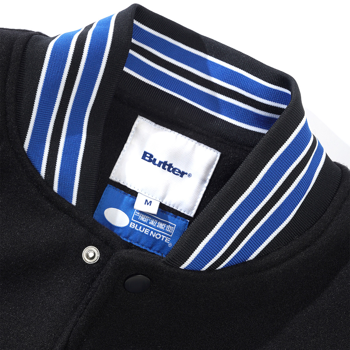 Butter Goods Blue Note Varsity Jacket Navy / Cream Butter Goods Blue Note Varsity Jacket Navy / Cream