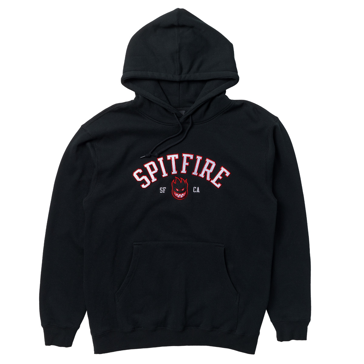 Spitfire Team Bighead Embroided Custom Hooded Sweater Black