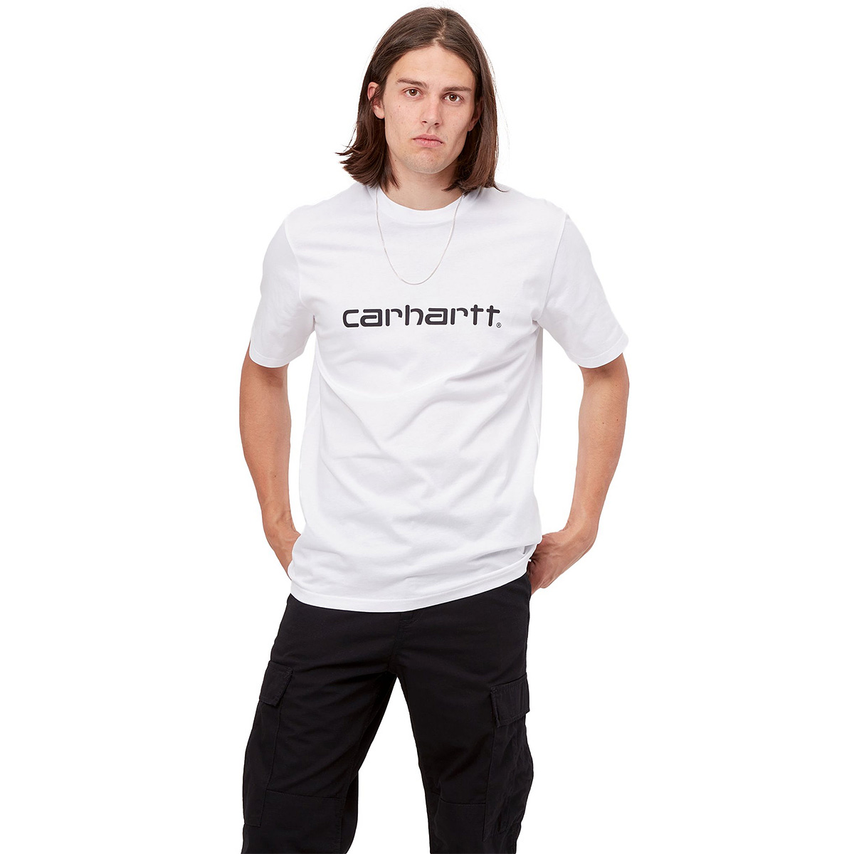 Carhartt WIP Script T-Shirt White/Black Carhartt WIP Script T-Shirt White/Black