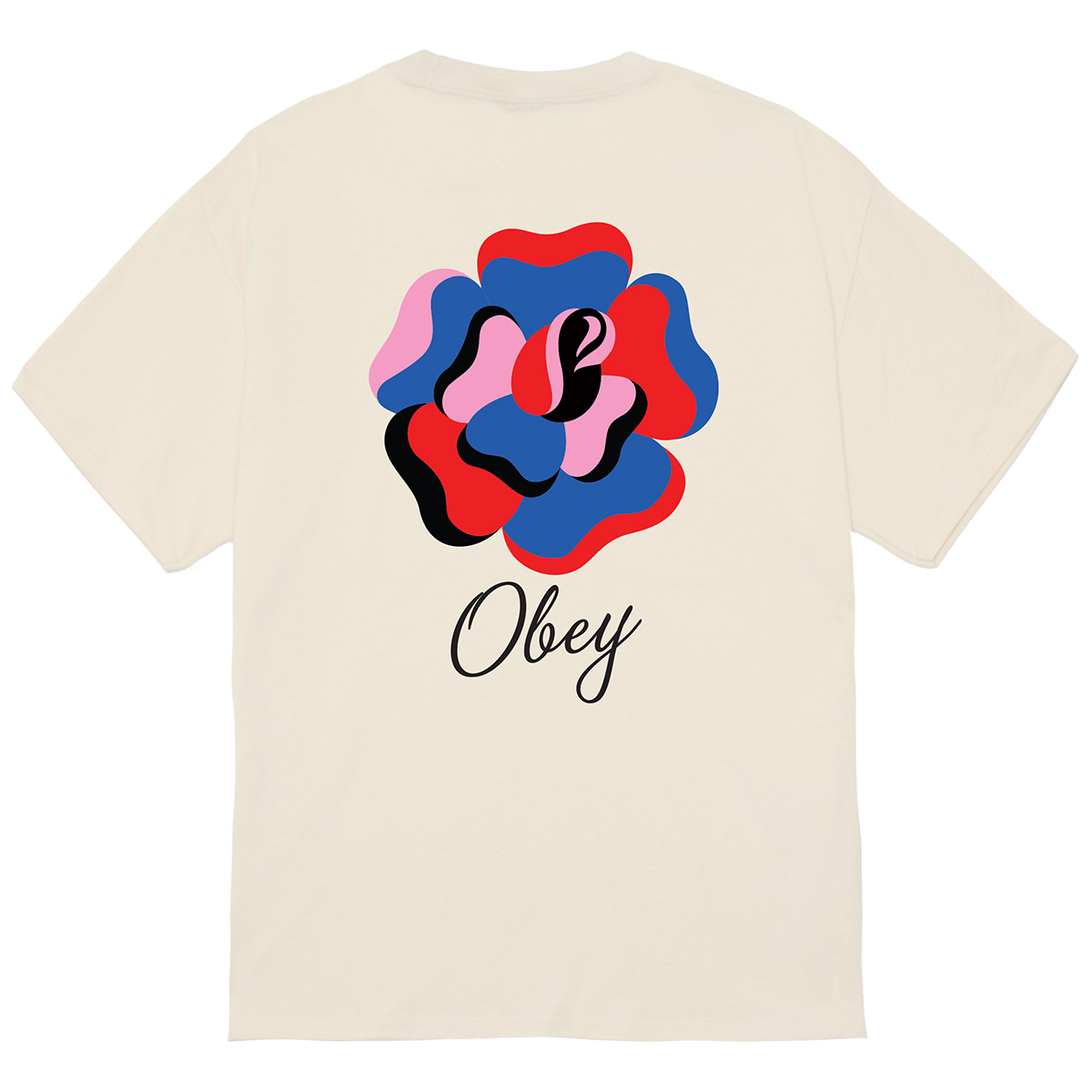 Obey Paper Rose T-Shirt Cream