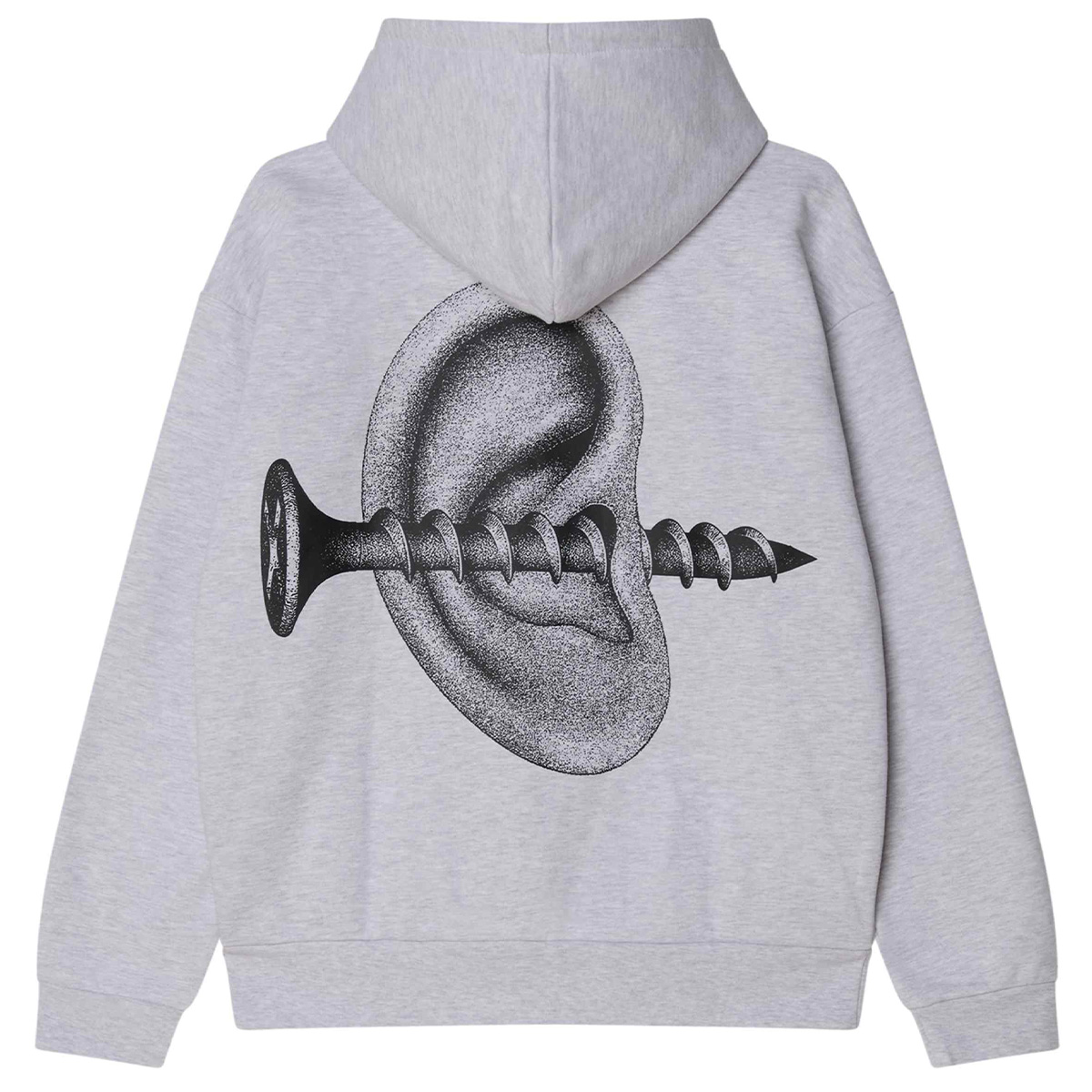 Obey Disorder Extra Heavy Hooded Sweater Ash Grey