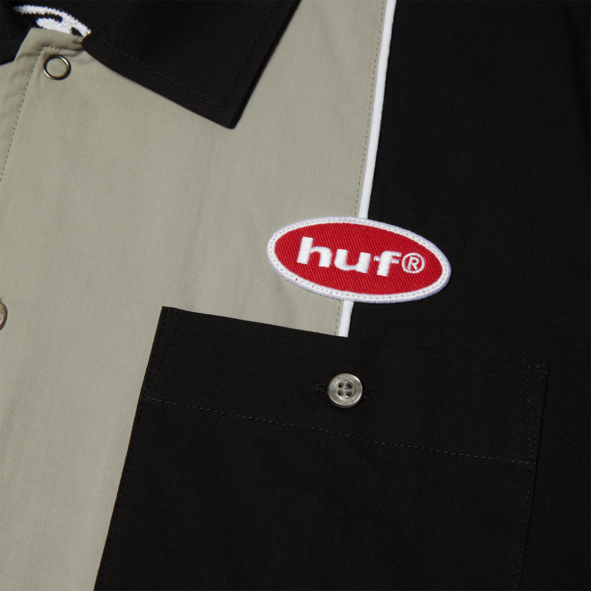 HUF Urethane Work Shirt Black