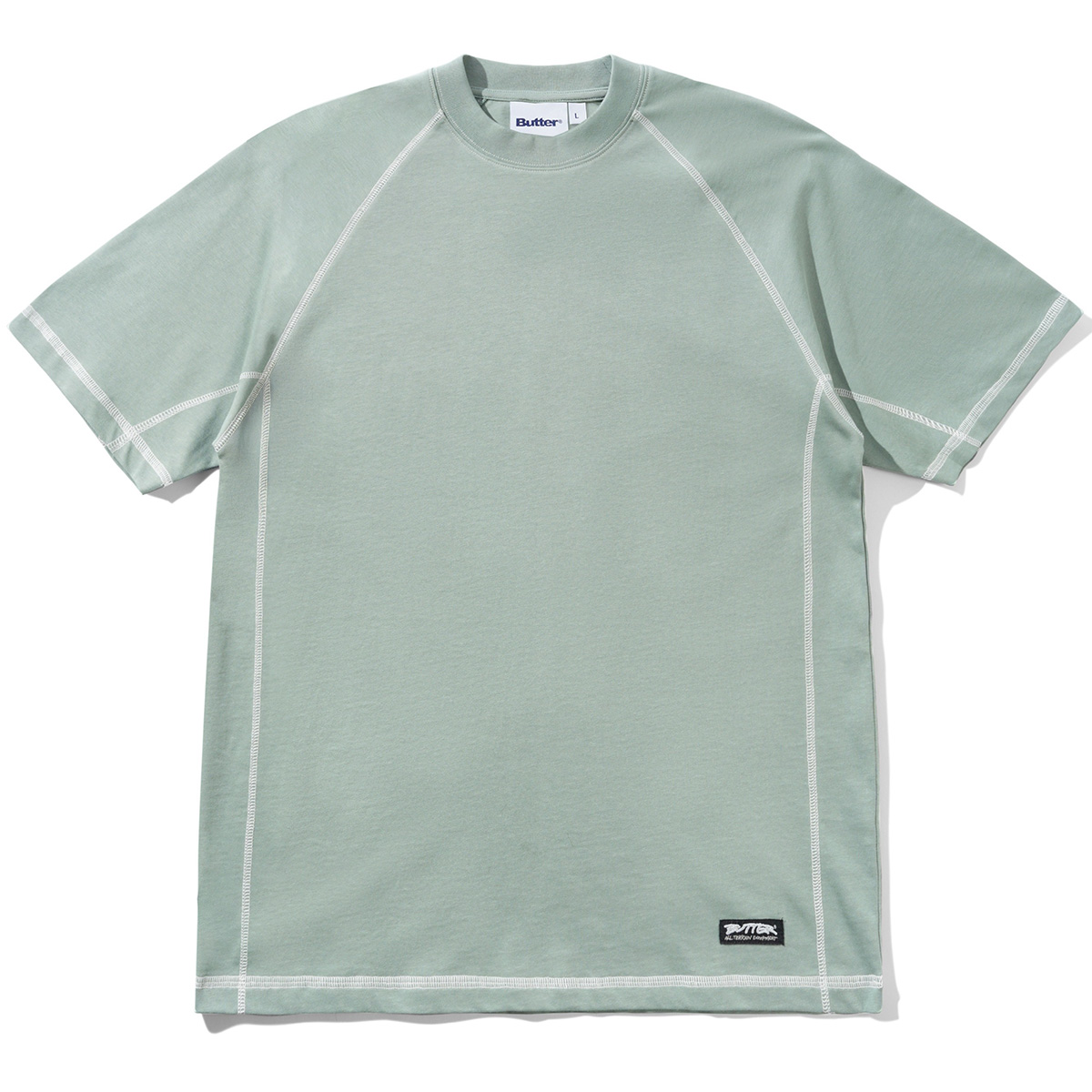 Butter Goods Cliff Contrast T-shirt Dull Mint