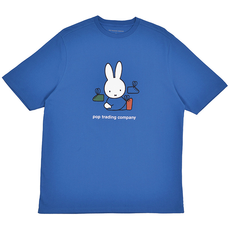 Pop Trading Company X Miffy Footwear T-Shirt Blue