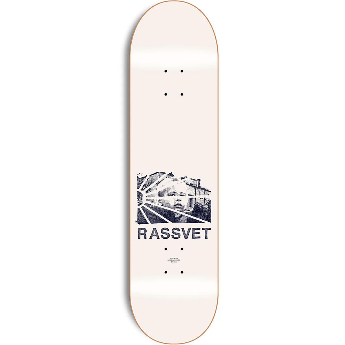 Rassvet Logo Childhood Skateboard Deck Wood Off White 8.3