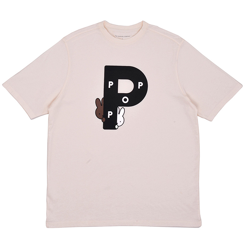 Pop Trading Company X Miffy Big P T-Shirt Off White