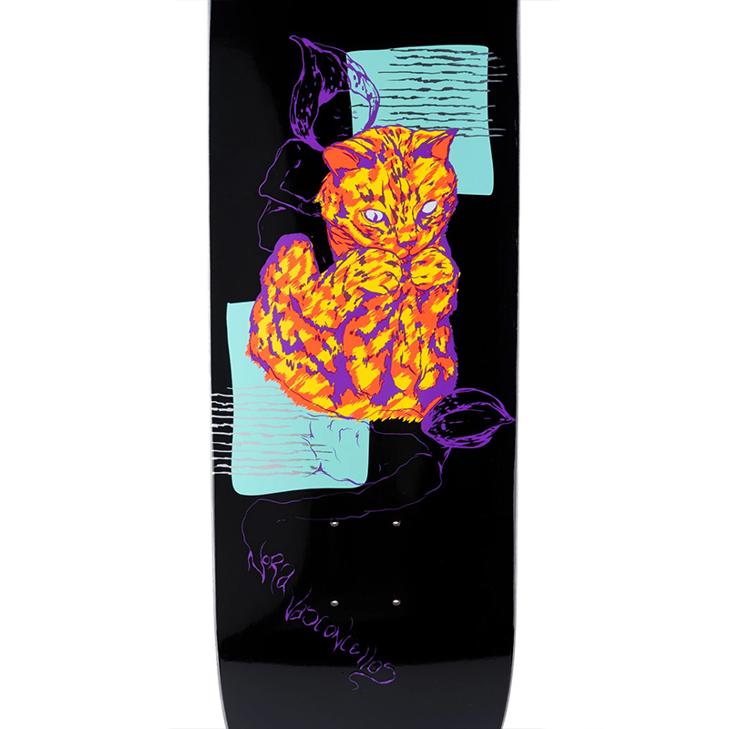 Welcome Loo Dood Nora on Wicked Princess Skateboard Deck Black 8.125 Welcome Loo Dood Nora on Wicked Princess Skateboard Deck Black 8.125