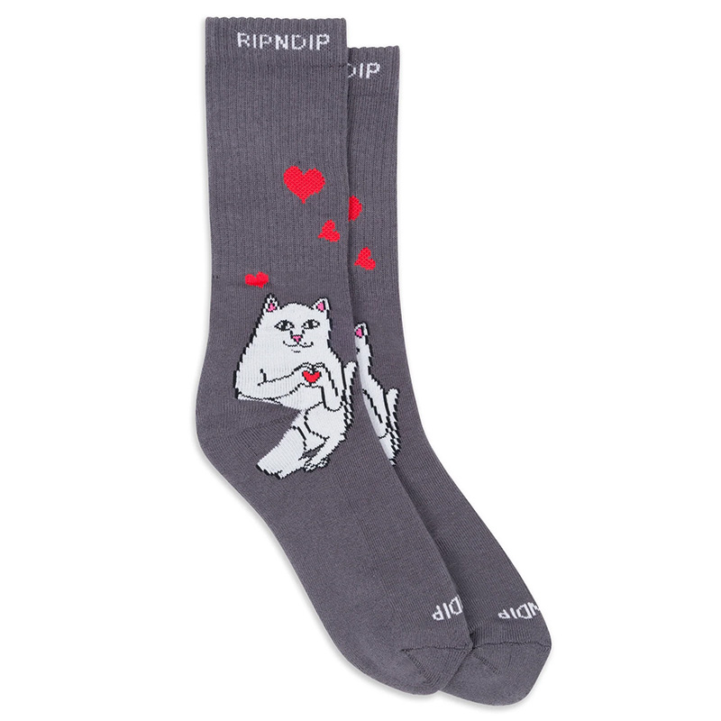 RIPNDIP Nerm Love Socks Charcoal