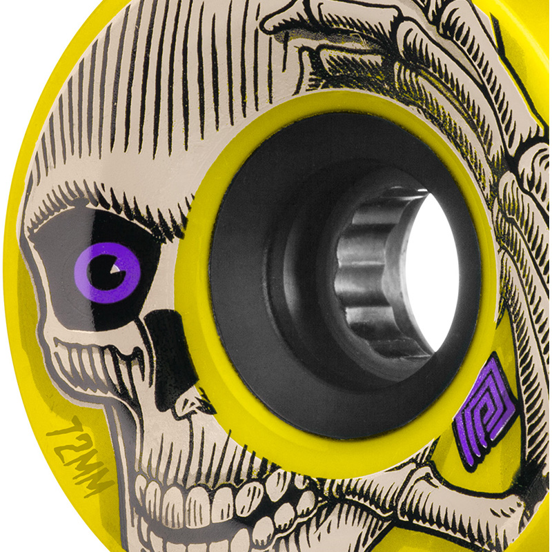 Powell Peralta Kevin Reimer Yellow/Black Hub Wheels 80A 72mm Powell Peralta Kevin Reimer Yellow/Black Hub Wheels 80A 72mm
