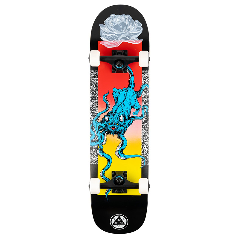 Welcome Bactocat Complete Skateboard Black 8.0