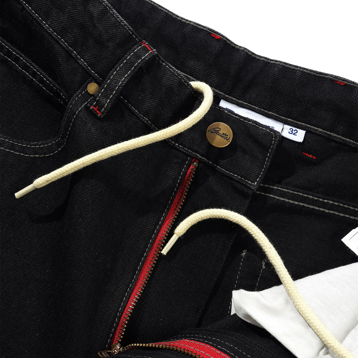 Butter Goods x Daniel Johnston Dragon Denim Short Washed Black