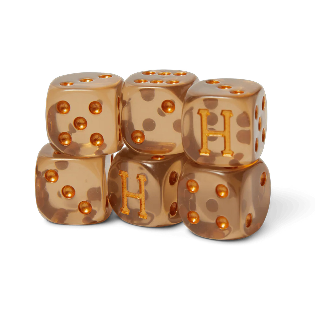 HUF Lux Dice Set Brown