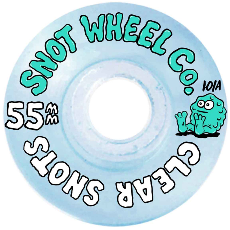 Snot Wheel Co Clear Snots Wheels Blue 101A 55mm Snot Wheel Co Clear Snots Wheels Blue 101A 55mm