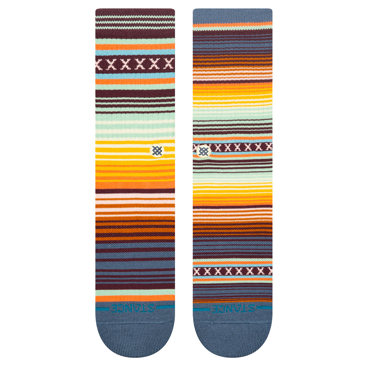 Stance Curren St Crew Socks Sea Blue