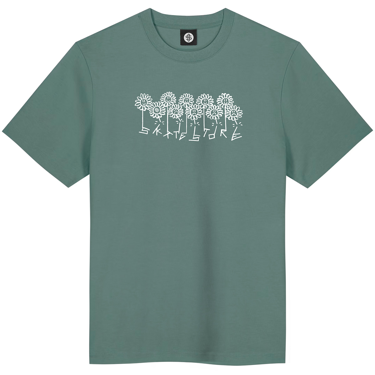 Skatestore x Woetoe Broken Stems T-shirt Sage Green