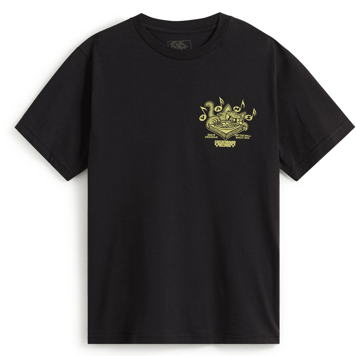 Vans Kids By Scratched Records T-Shirt Black