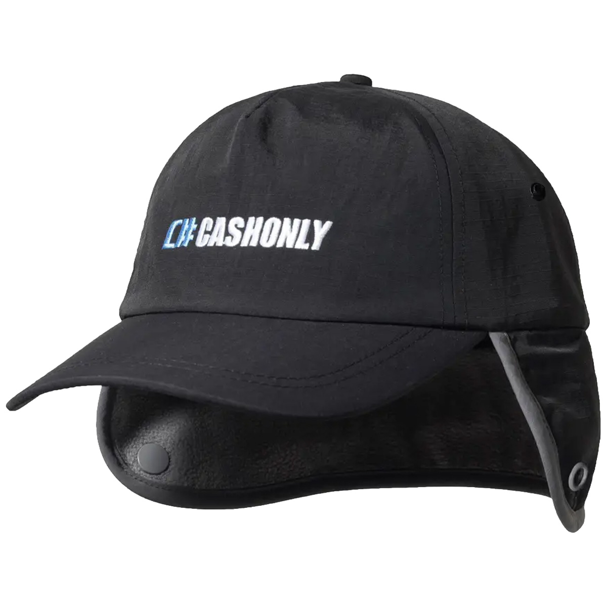 Cash Only Numeric Flap Cap Black