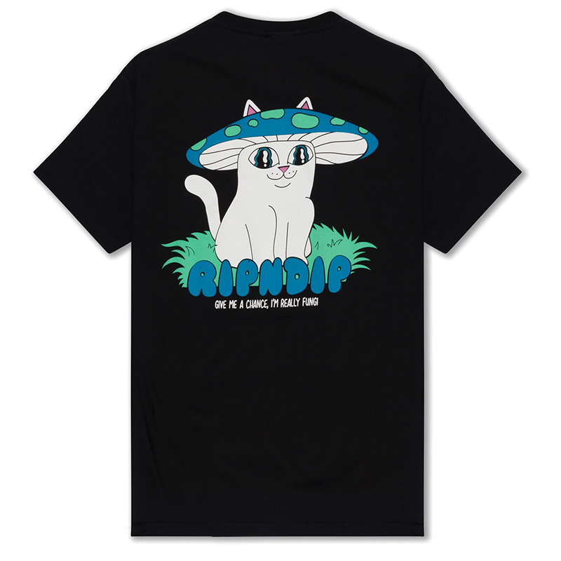 RIPNDIP Shroom Cat T-Shirt Black