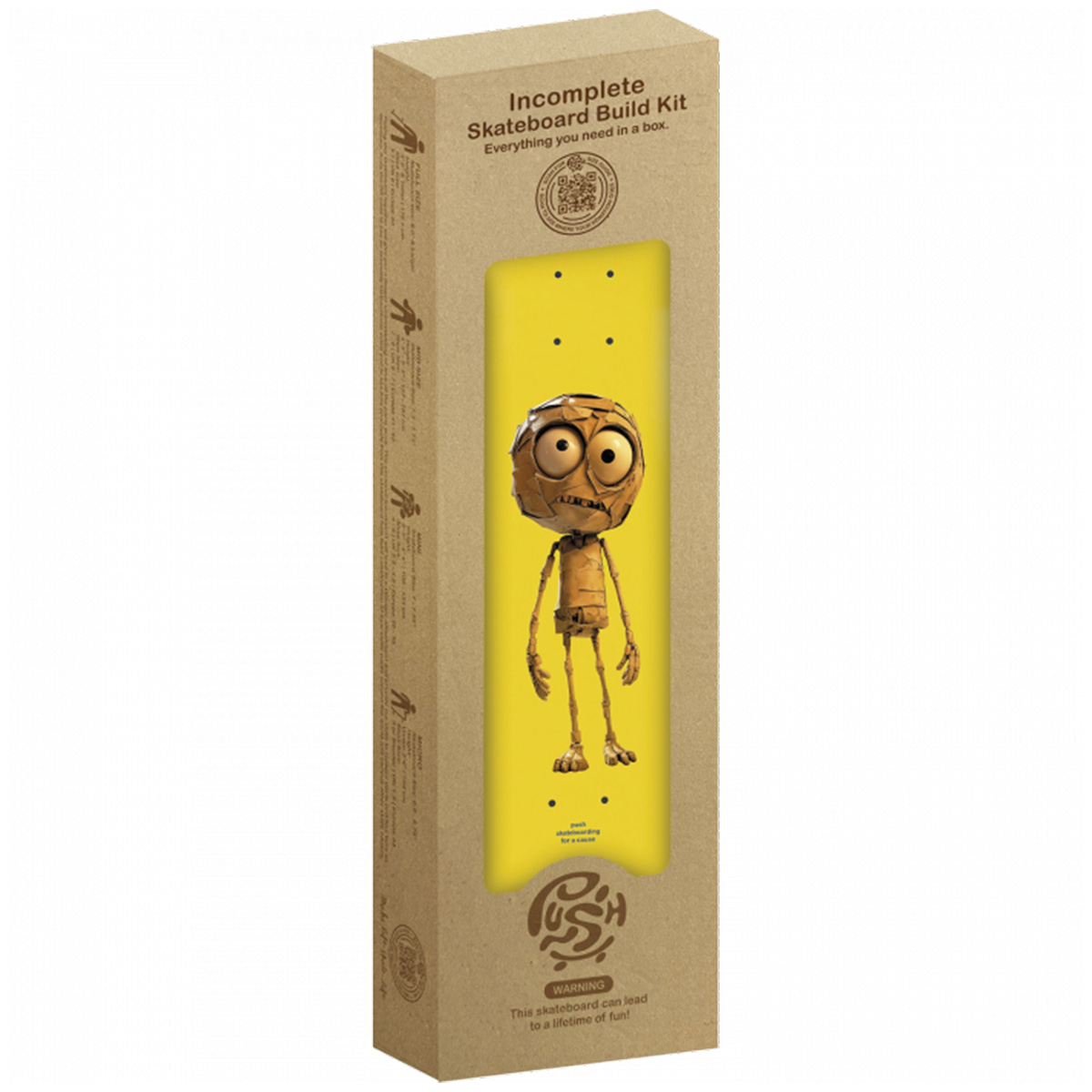 Push Plywood Guy FP In-Complete Sktb Yellow/ Green 7.25 Push Plywood Guy FP In-Complete Sktb Yellow/ Green 7.25