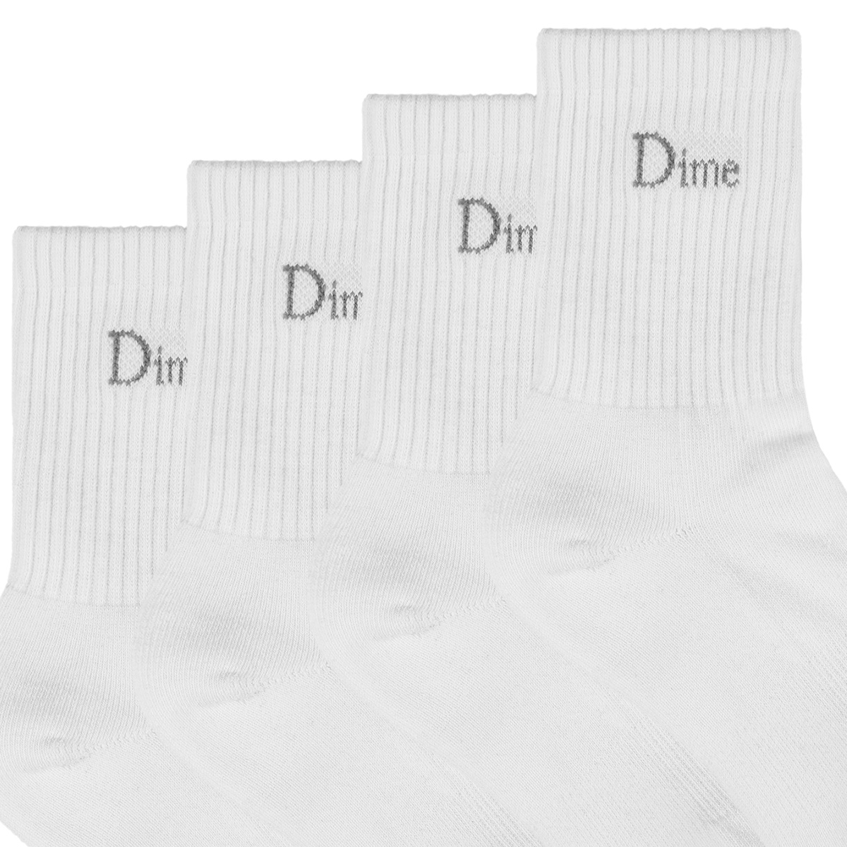 Dime Classic 2 Pack Long Socks White Dime Classic 2 Pack Long Socks White
