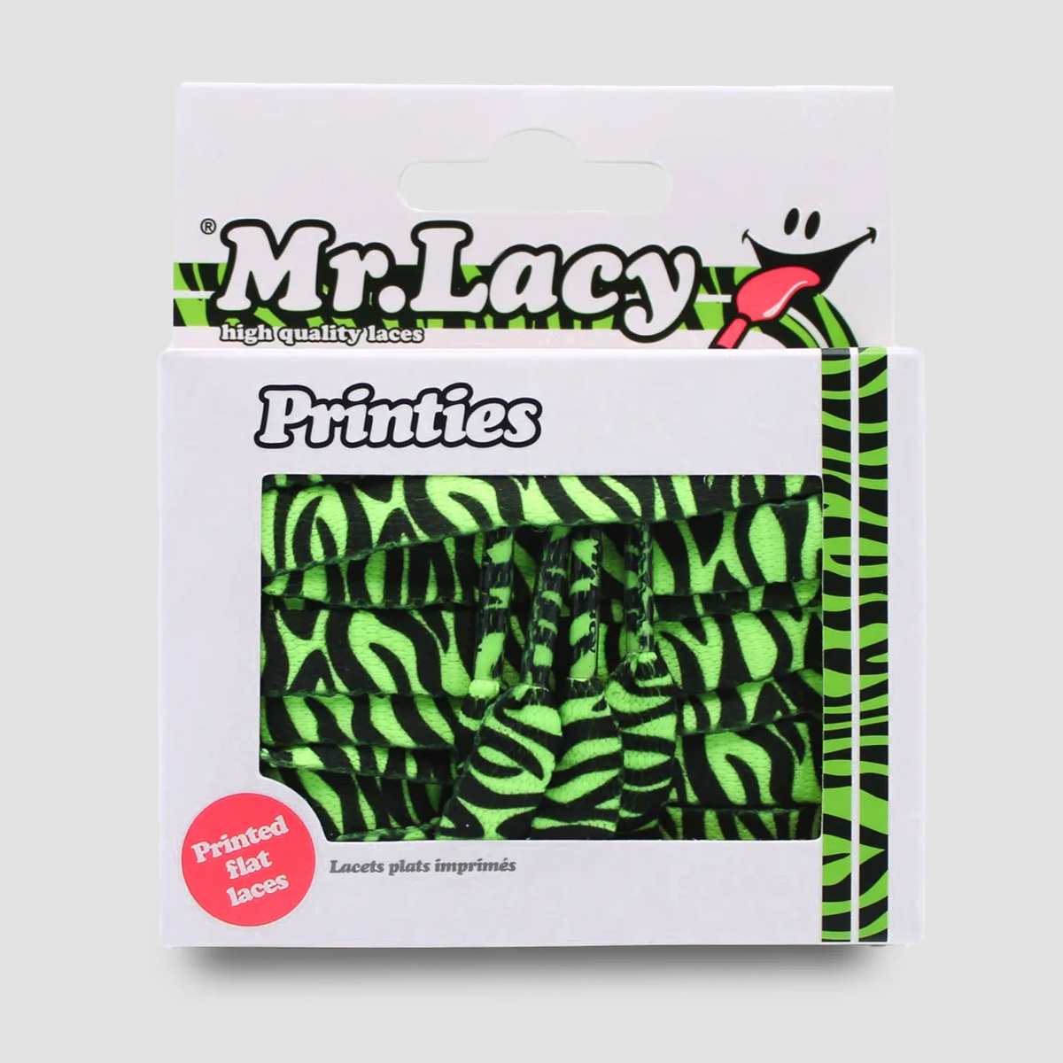 Mr.Lacy Printies Zebra Neon Lime Yellow