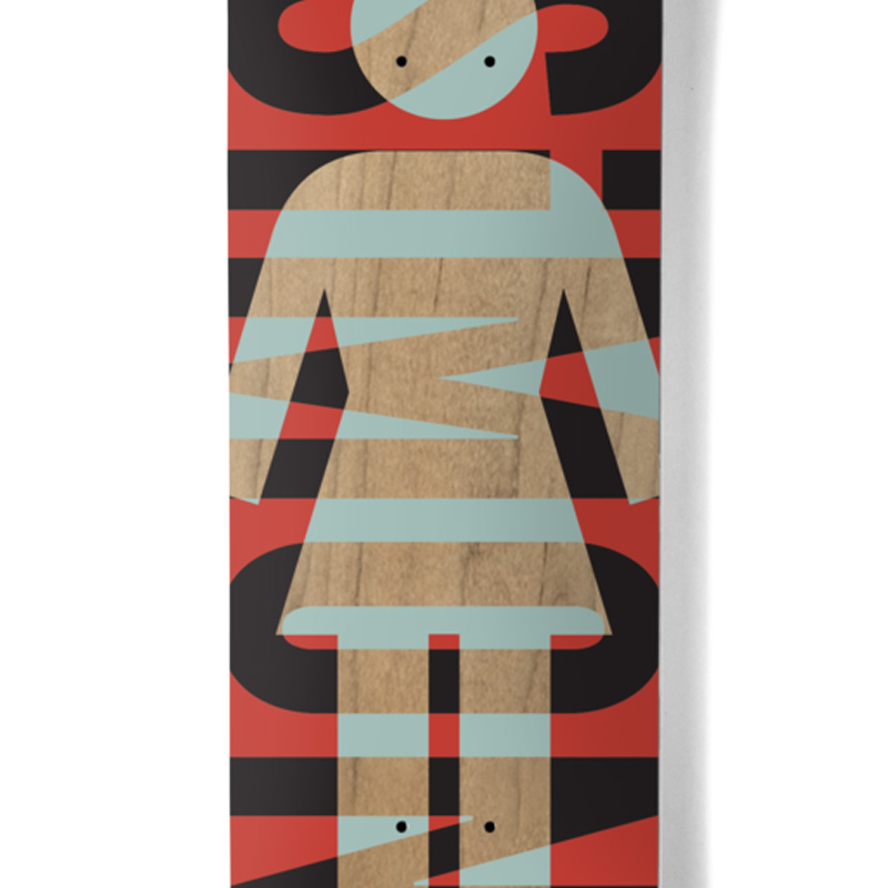 Girl Bannerot OG Knockout Skateboard Deck Red 8.0