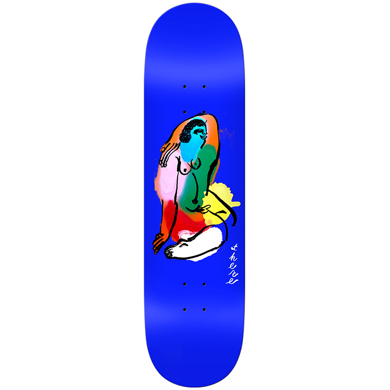 There Colors Team Skateboard Deck Blue 8.25
