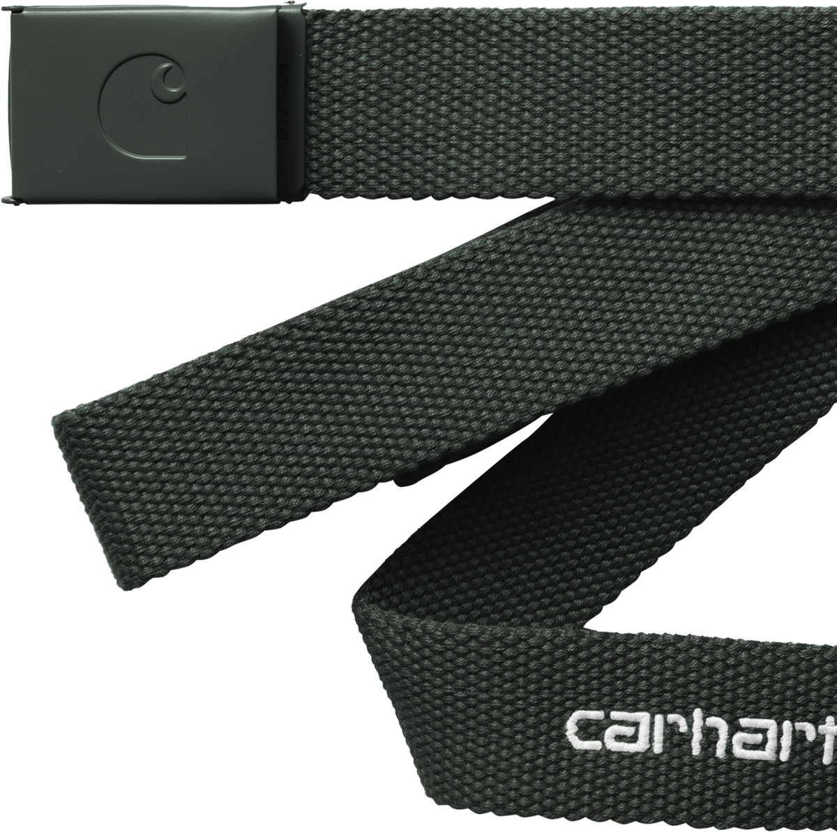 Carhartt WIP C-Logo Belt Tonal Raven/White