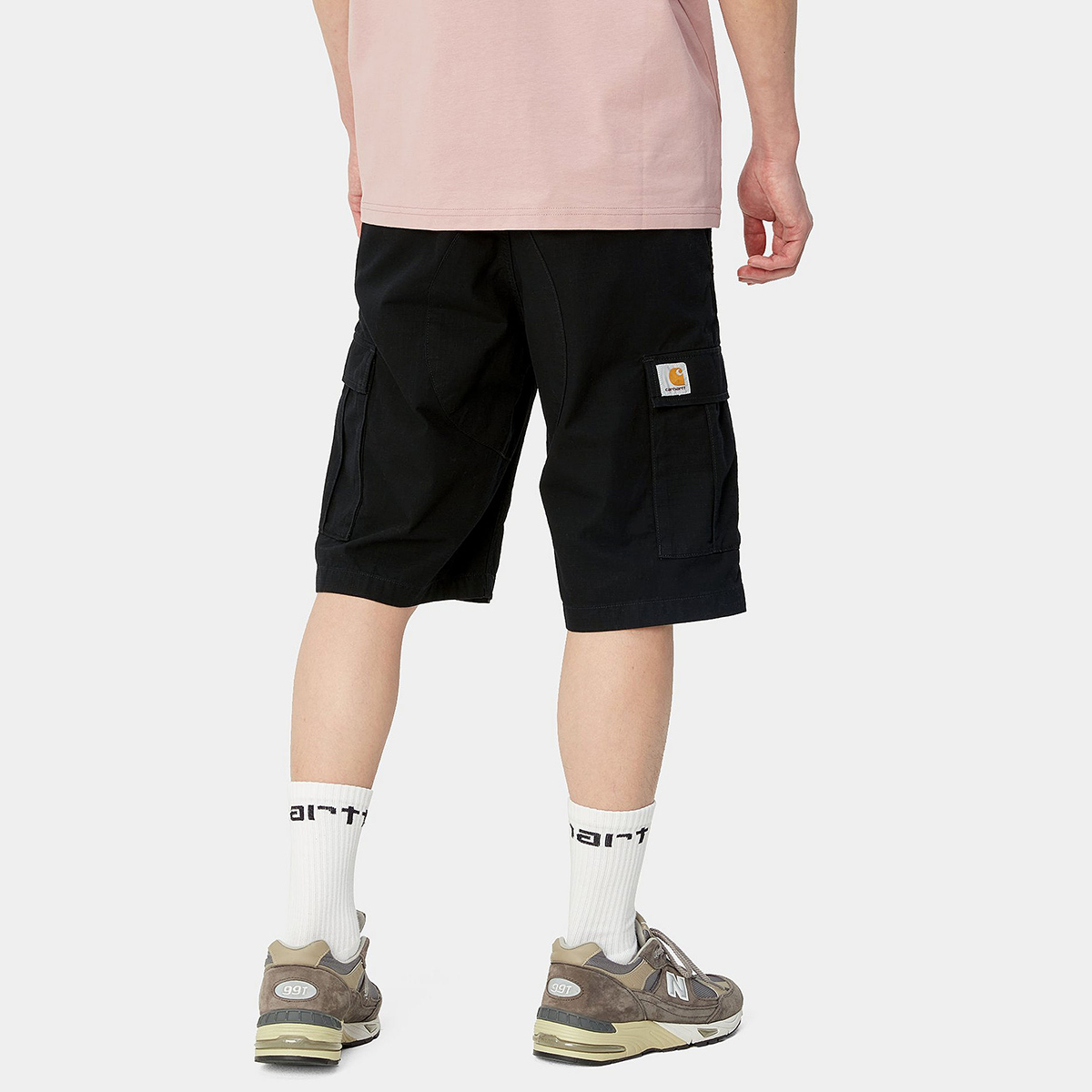 Carhartt WIP Aviation Short Black Rinsed