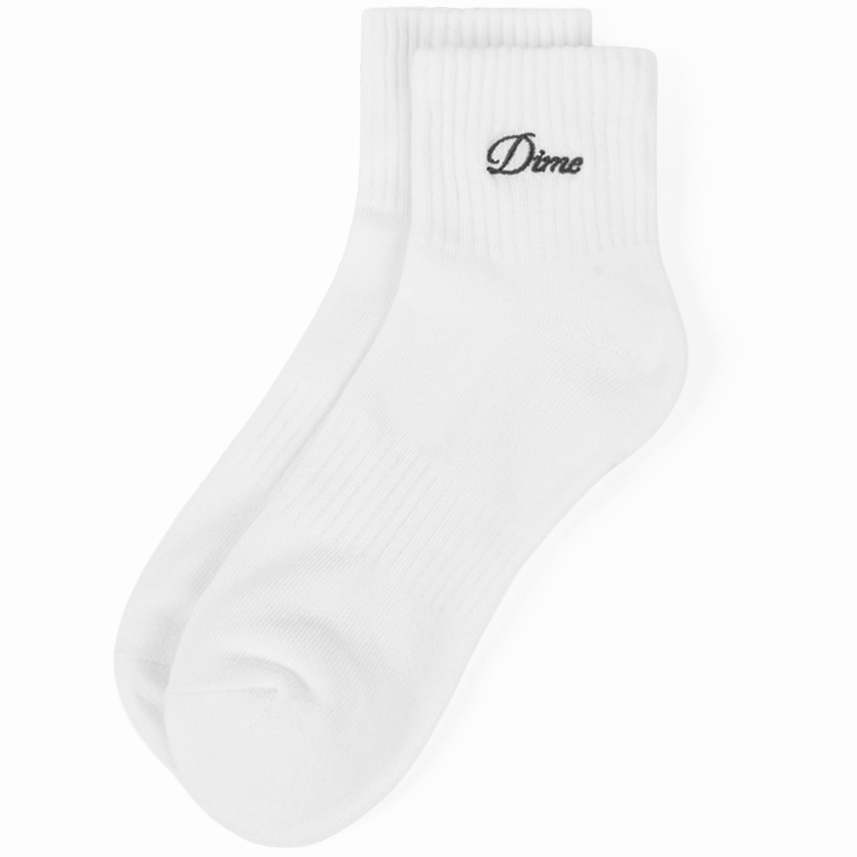 Dime Two Pack Ankle Socks White