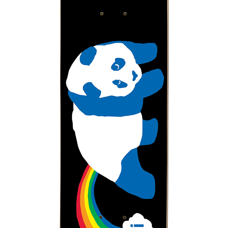 Enjoi Rainbow Fart HYB Skateboard Deck Black 7.75