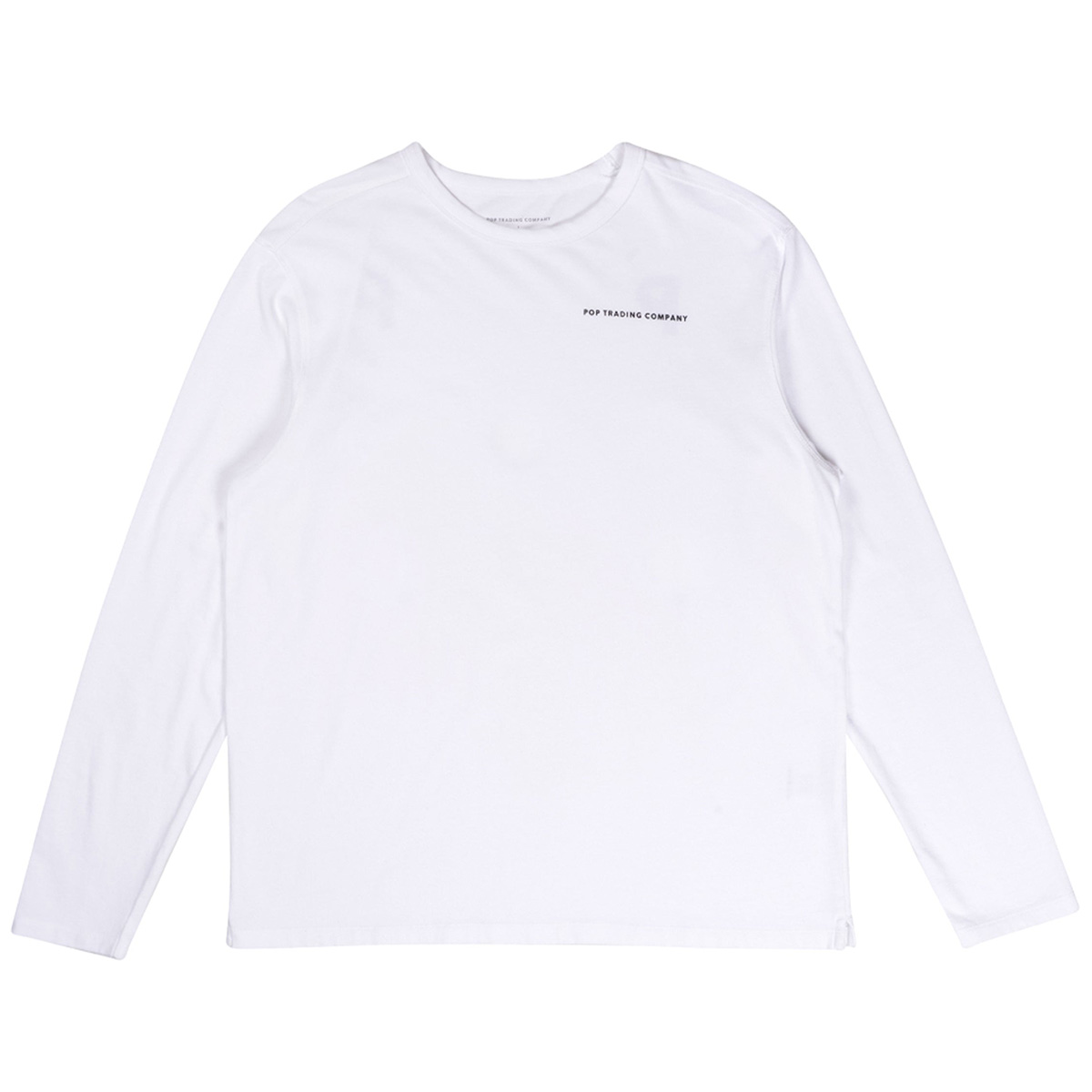 Pop Trading Company Logo Longsleeve T-Shirt White/Black Pop Trading Company Logo Longsleeve T-Shirt White/Black
