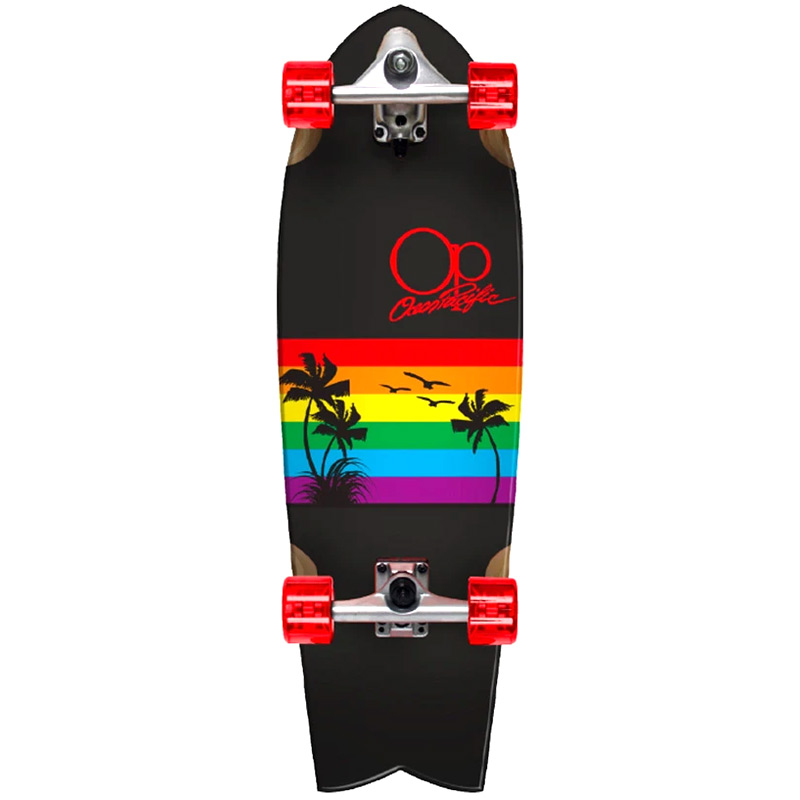 Ocean Pacific Sunset Surfskate Black/Red 32.0