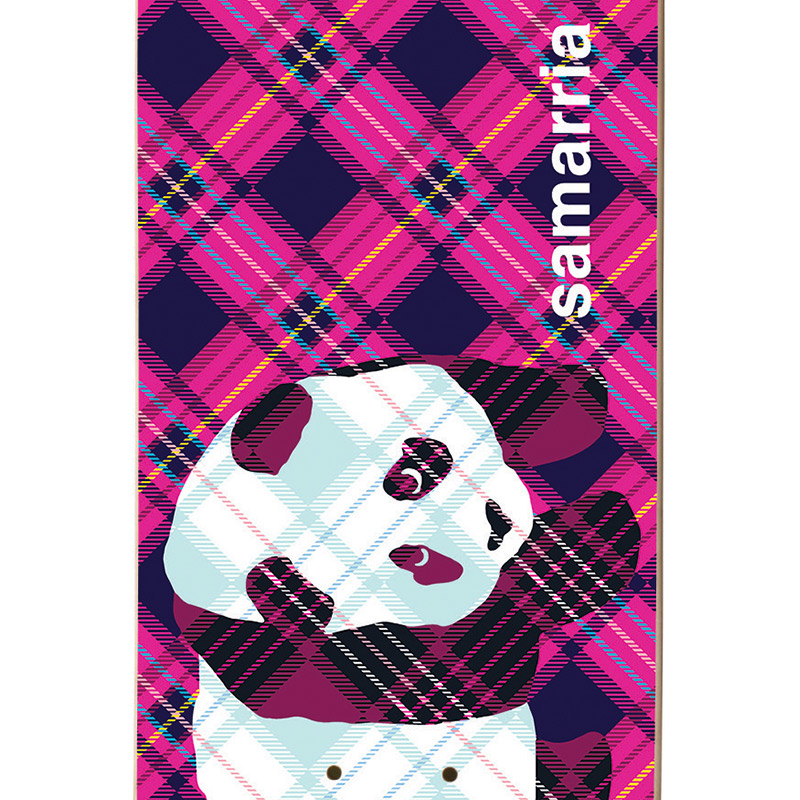 Enjoi Samarria Plaid Panda Super Sap R7 Skateboard Deck 8.0