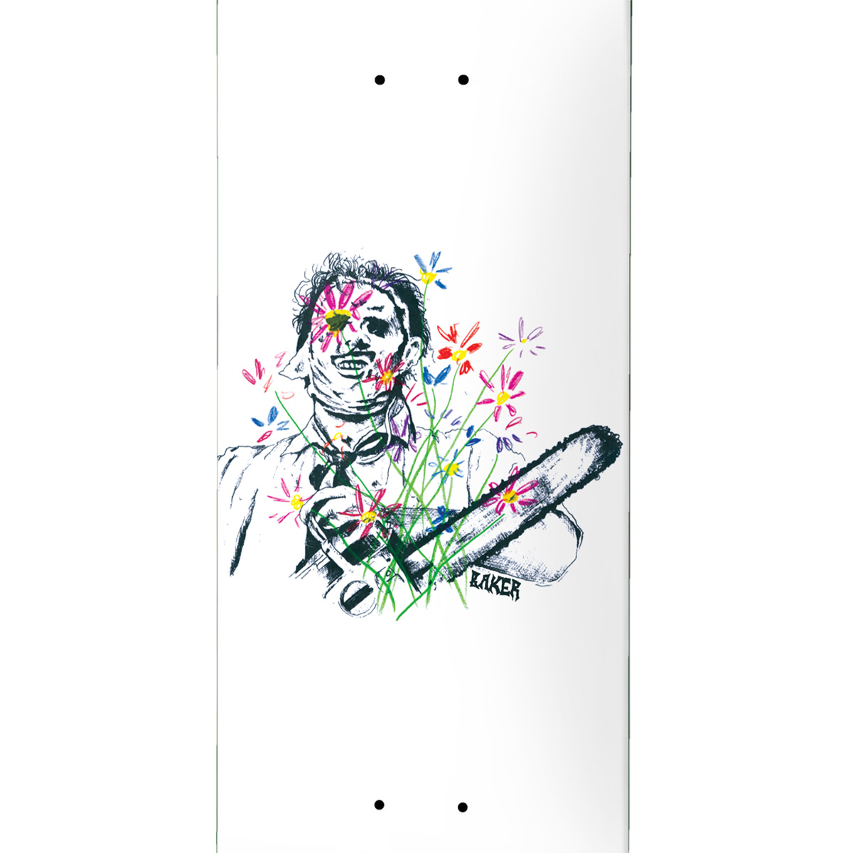 Baker Casper Brooker Texas Flowers Skateboard Deck 8.5 