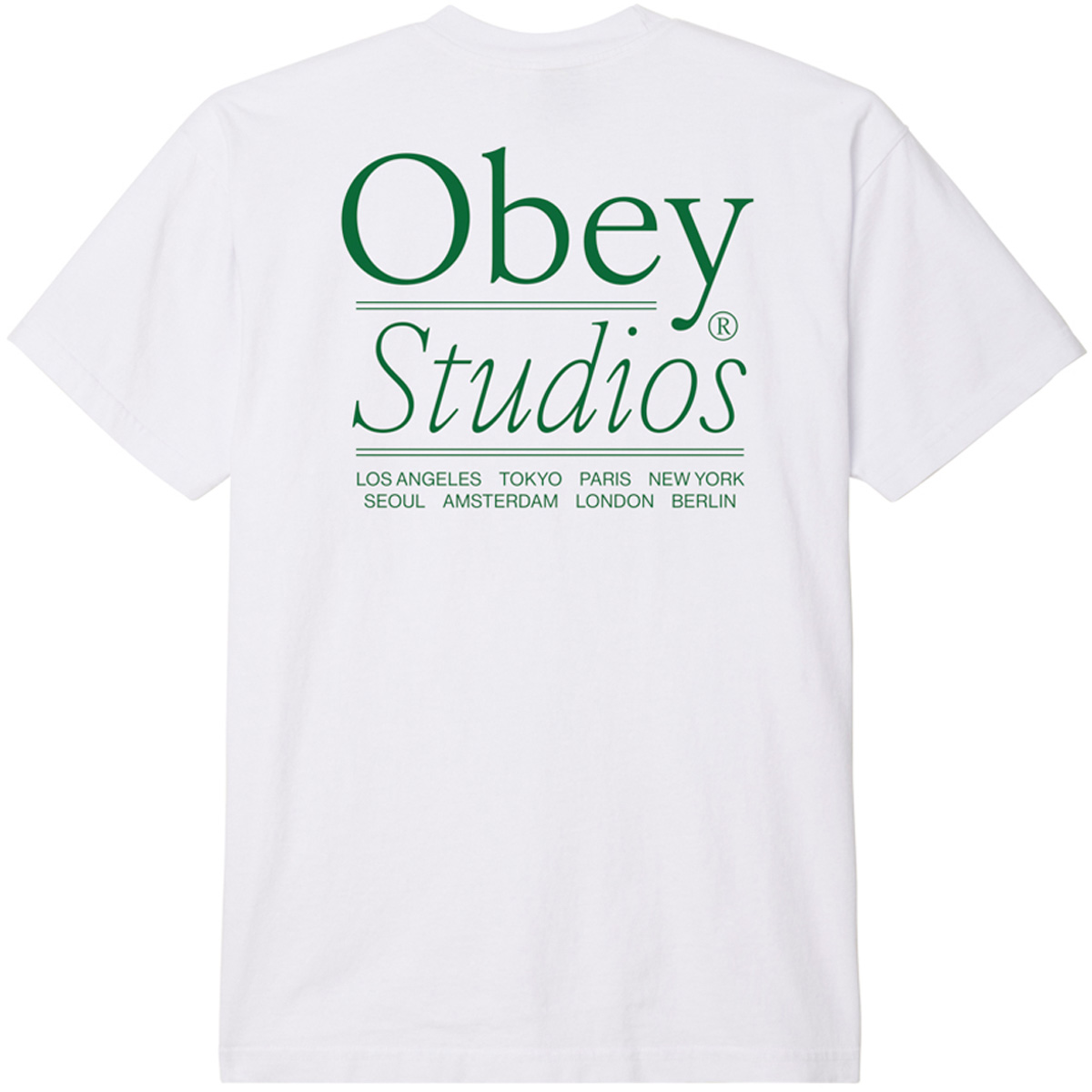 Obey Studios Heavy T-Shirt White