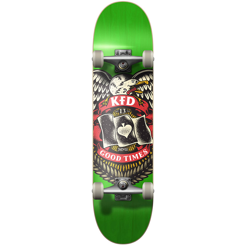 KFD Badge Young Guns Complete Skateboard Green 8.0