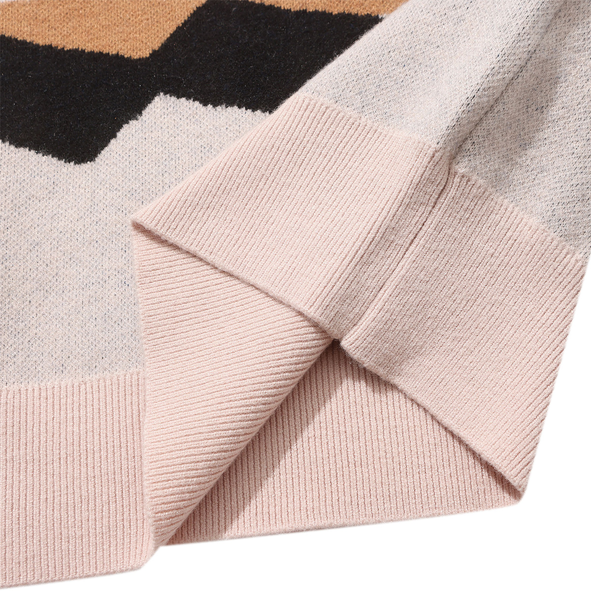 Helas Nesta Knit Crewneck Sweater Beige