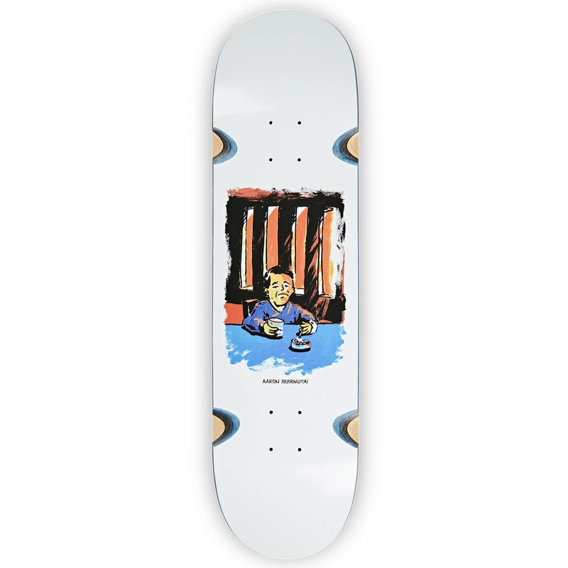 Polar Aaron Herrington Chain Smoker 2.0 Wheel Well Skateboard Deck White 8.25 Polar Aaron Herrington Chain Smoker 2.0 Wheel Well Skateboard Deck White 8.25